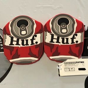 NWT RARE HUF CRUSHED BEER CAN SILICONE DOORSTOPPER